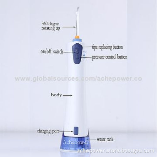 Rechargeable portable electric operated dental oral irrigator water jet in stockNew
